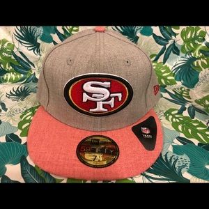 Mens new era San Francisco 49ers fitted hat sz 71/8
